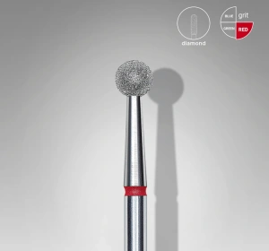 Staleks Pro Expert Diamantfräser Kugel rot FA01R040