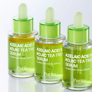 Purito Azelaic Acid 10 Kojic Tea Tree Serum – aufhellendes Gesichtsserum mit Azelainsäure, Kojisäure und Teebaumöl, 30 ml