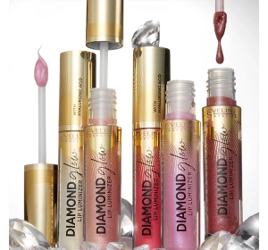 EVELINE DIAMOND GLOW LIP LUMINIZER WASSERFESTER TOPCOAT MIT HYALURONSÄURE 12 4,5ML