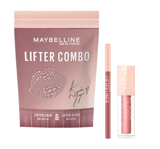 Kliknij na zdjęcie, aby je powiększyć Maybelline x Weronika Jaguś Lifter Combo Lippen-Make-up-Set Lifter Liner 07 + Lifter Gloss 03