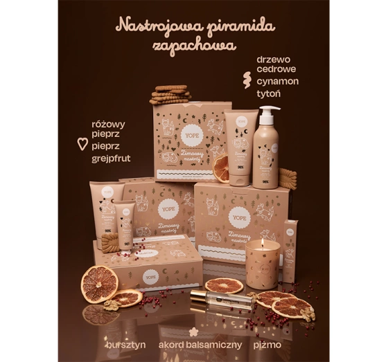 Yope Winterstimmung Geschenkset Körperbalsam 150 ml + Duschgel 200 ml + Handcreme 50 ml