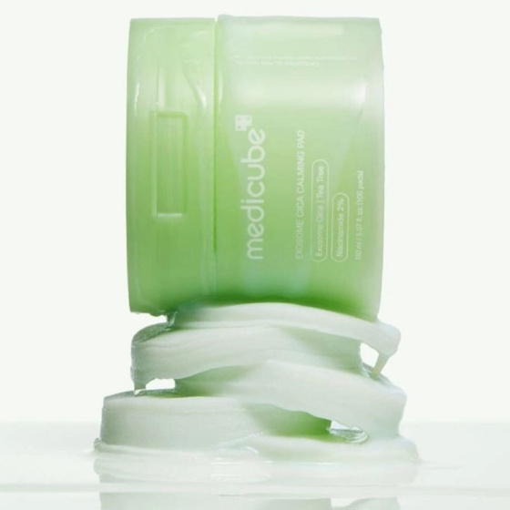 Medicube Exosome Cica Calming Pad – beruhigende Gesichts-Toner-Pads mit Exosomen aus der asiatischen Centella asiatica, 100 Stück