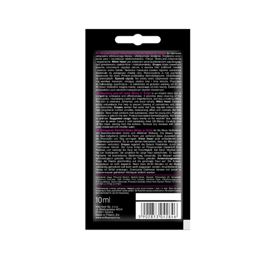 Selfie Project Love Neon Regenerierende Peel-Off-Maske Pink 10ml