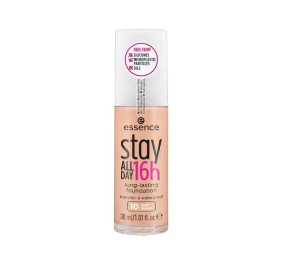 ESSENCE STAY ALL DAY 16H VEGANE WASSERFESTE FOUNDATION 10 SOFT BEIGE 30ML