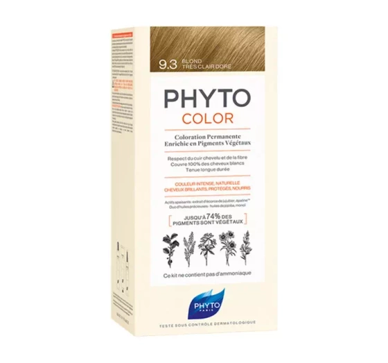 Kliknij na zdjęcie, aby je powiększyć PHYTO PHYTOCOLOR HAARFARBE 9.3 VERY LIGHT GOLDEN BLONDE
