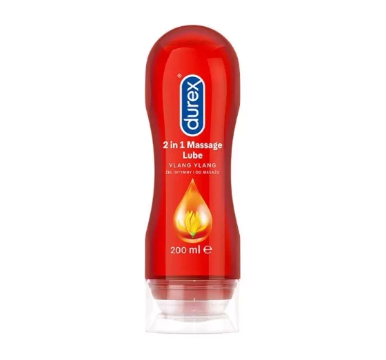 Kliknij na zdjęcie, aby je powiększyć DUREX 2IN1 GLEITGEL ZUR MASSAGE YALNG YLANG 200ML