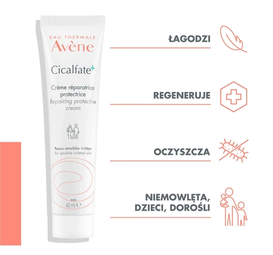 Kliknij na zdjęcie, aby je powiększyć AVENE CICALFATE + REGENERIERENDE SCHUTZCREME 40ML