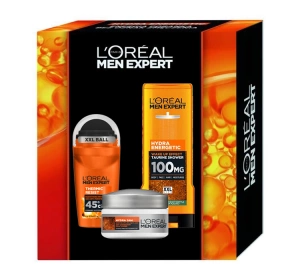 L'Oréal Paris Men Expert Geschenkset Duschgel Hydra Energetic 400 ml + Creme Hydra 50 ml + Thermic Resist Antitranspirant Roll-On 50 ml