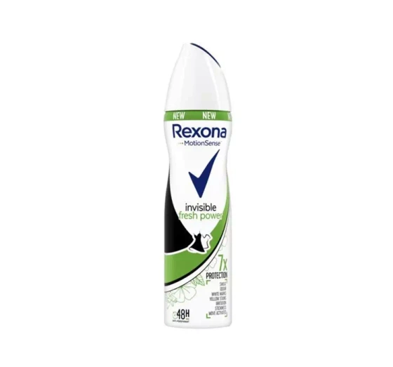 Kliknij na zdjęcie, aby je powiększyć REXONA INVISIBLE FRESH POWER SPRAY ANTITRANSPIRANT FÜR FRAUEN 150ML