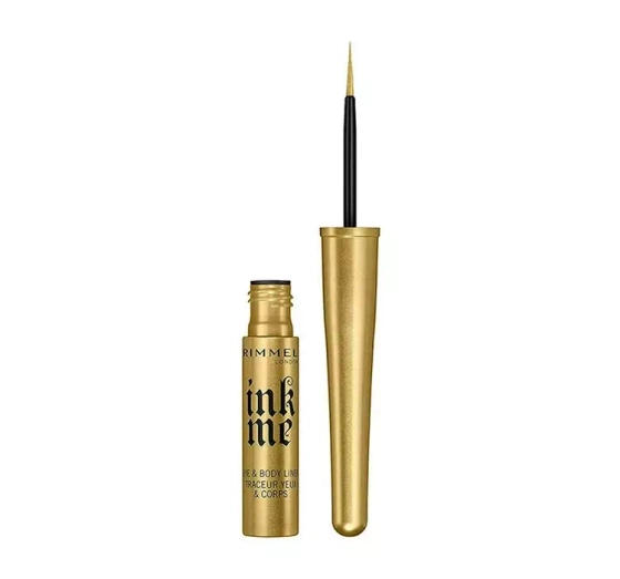 Kliknij na zdjęcie, aby je powiększyć RIMMEL INK ME EYE AND BODY LINER BODY- EYELINER 002 GOLD 3,5ML