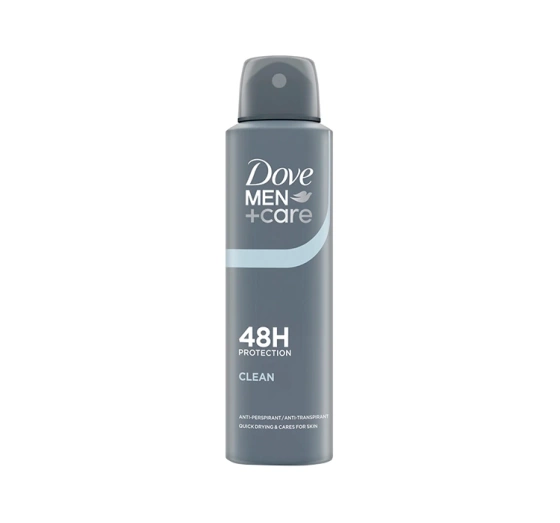 Kliknij na zdjęcie, aby je powiększyć DOVE MEN +CARE CLEAN COMFORT ANTITRANSPIRANT-SPRAY 150ML