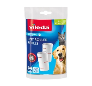 Vileda Pet Pro Ersatzrollen für Fusselrolle 2 Stück