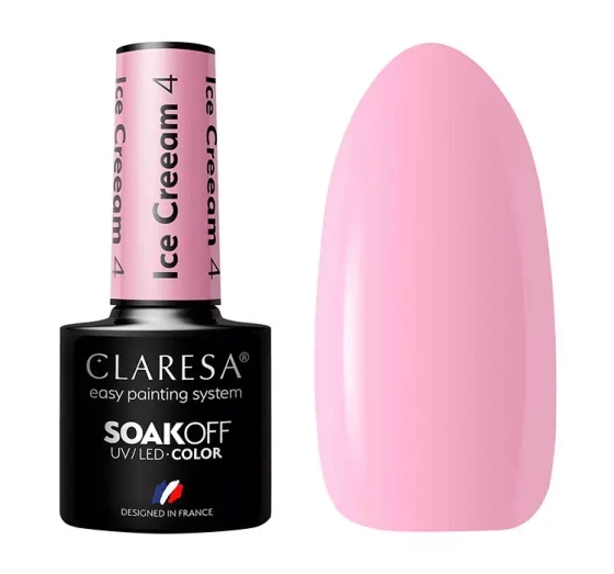 CLARESA SOAK OFF HYBRIDLACK ICE CREAM 4 5ML