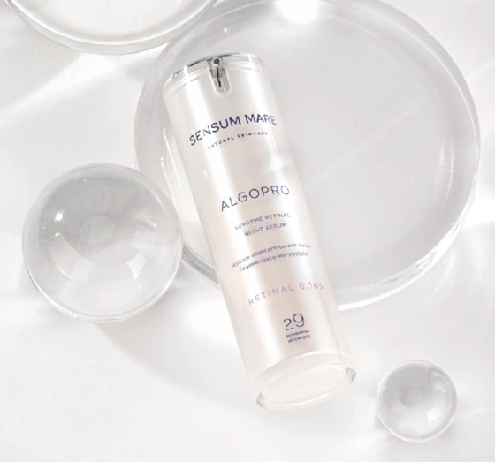 Kliknij na zdjęcie, aby je powiększyć SENSUM MARE ALGOPRO R HOCH KONZENTRIERTES SERUM REGENERIEREND-LINDERNDES MIT RETINAL 0,16% 30ML