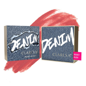 Claresa Denim Rouge „Bouncy“ mit elastischer Formel im Kompaktpuder 02 Electric Coral 10 g