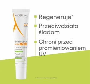 A-Derma Epitheliale A.H Ultra schützende regenerierende Creme SPF 50+ 40ml