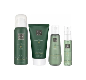 Rituals The Ritual Of Jing Reise-Kosmetikset Duschschaum + Körperspray + Trockenöl + Creme + Kosmetiktasche 