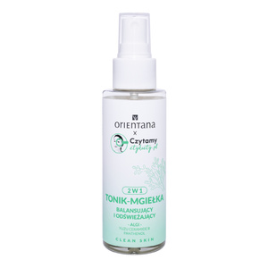 Orientana x Czytamy Etykiety.pl 2-in-1-Gesichtswasser-Spray zur Hautausgleichung und Erfrischung, 100 ml