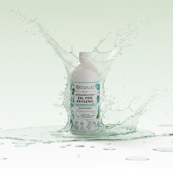Barwa Hypoallergenes, unparfümiertes Duschgel für empfindliche und atopische Haut 400 ml