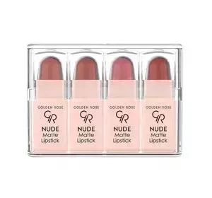 GOLDEN ROSE SET 4 MATTE MINI-LIPPENSTIFTE NUDE LOOK MIX 4G