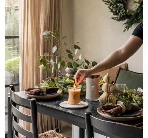 Woodwick Large Jar Candle Duftkerze Patchouli Creme 610 g