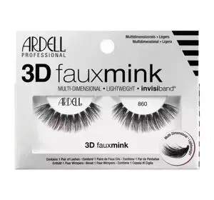ARDELL 3D FAUX MINK KÜNSTLICHE WIMPERN AUF STREIFEN 860