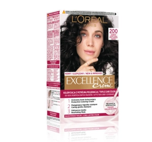 L’Oréal Paris Excellence Créme Langhaltende Haarfarbe ohne Ammoniak 200 Tiefes Dunkelbraun