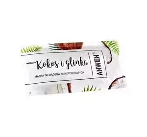 ANWEN KOKOSNUSS UND TONERDE MASKE FÜR HAARE MIT NIEDRIGER POROSITÄT 10ML