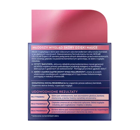 Kliknij na zdjęcie, aby je powiększyć NIVEA CELLULAR EXPERT LIFT ANTI-AGE NACHTCREME 50ML