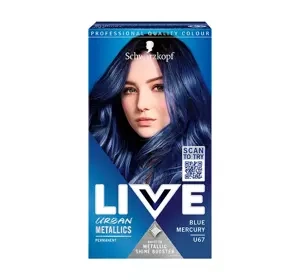 SCHWARZKOPF LIVE INTENSE COLOUR URBAN METALLICS HAARFÄRBEMITTEL U67 BLUE MERCURY