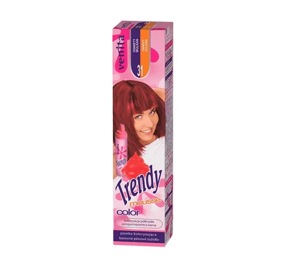Kliknij na zdjęcie, aby je powiększyć Venita Trendy Color Mousse Haarfärbemousse 31 Volcano Fire 75 ml
