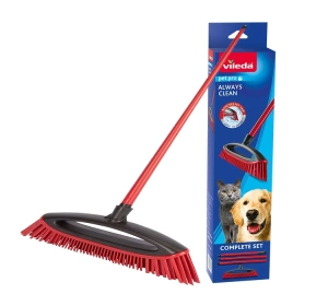 Vileda Pet Pro Always Clean Bürste zum Fegen von Tierhaaren und Haaren 1 Stück