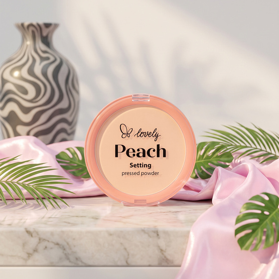 Kliknij na zdjęcie, aby je powiększyć Lovely Peach – halbtransparentes, gepresstes Gesichtspuder, 7,5 g
