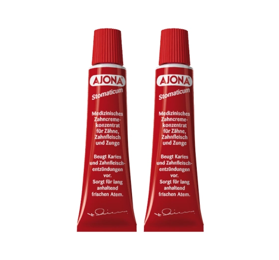 AJONA MEDIZINISCHES ZAHNPASTA-KONZENTRAT FÜR ZAHNFLEISCH UND ZUNGE 2x25ML