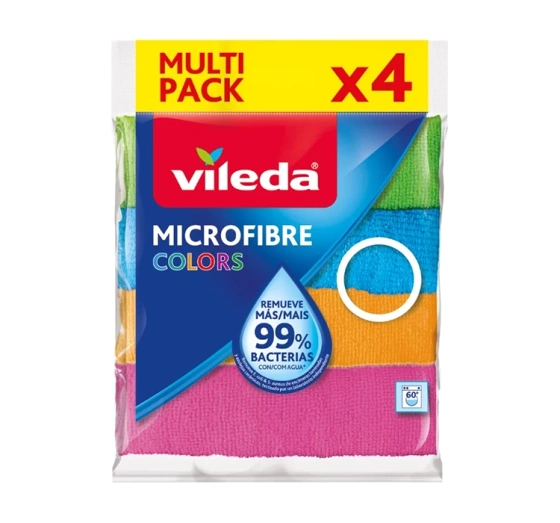 Vileda Microfibre Colors Tuch 4 Stück