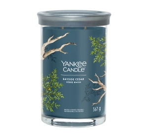 Yankee Candle Signature Tumbler Große Duftkerze Bayside Cedar 567 g