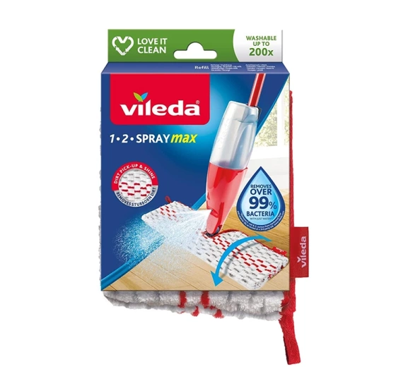 Vileda Ultramax 1-2 Spray Max Refill Flachmopp-Ersatzbezug 1 Stück