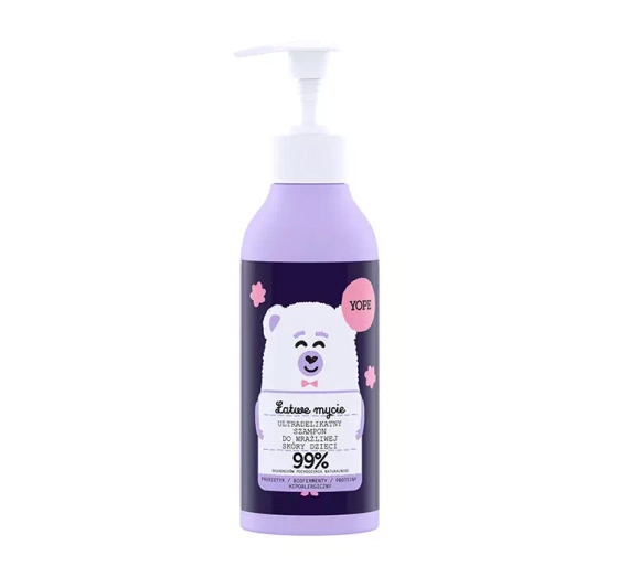 Kliknij na zdjęcie, aby je powiększyć YOPE EASY WOW! EASY WASHING ULTRA-SANFTES SHAMPOO FÜR EMPFINDLICHE KOPFHAUT DER KINDER 300ML