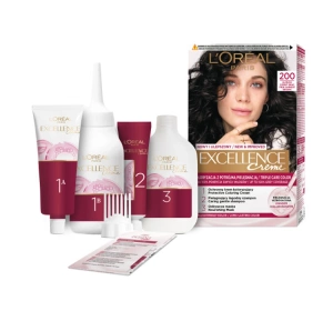 L’Oréal Paris Excellence Créme Langhaltende Haarfarbe ohne Ammoniak 200 Tiefes Dunkelbraun