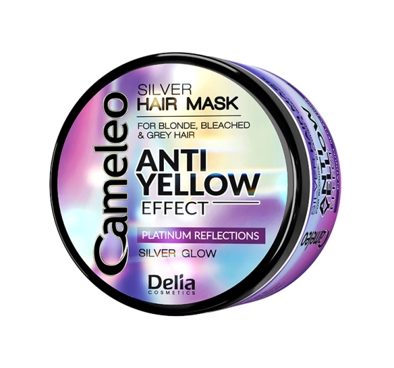 DELIA CAMELEO SILVER MASKE FÜR BLONDES GRAUES AUFGEHELLTES HAAR 200ML