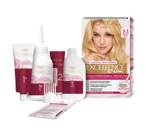 LOREAL EXCELLENCE CREME HAARFARBE 9.3 VERY LIGHT GOLDEN BLONDE