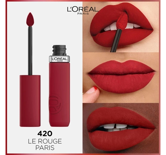 L'Oréal Paris Infaillible Matte Resistance Mattierender Lippenstift 420 Le Rouge Paris 5ml