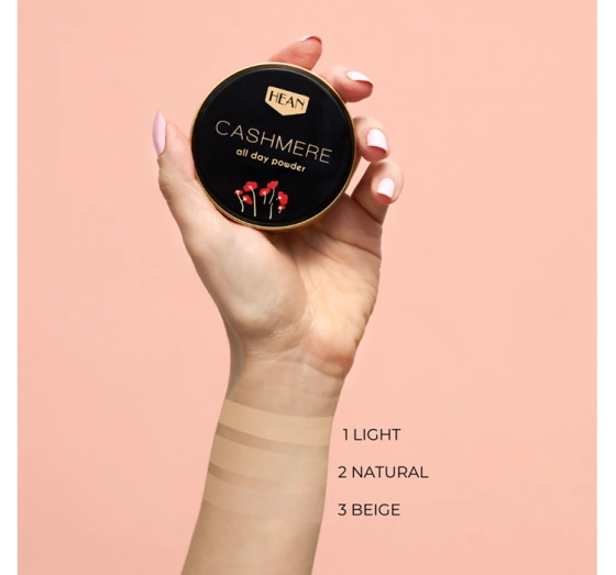 Kliknij na zdjęcie, aby je powiększyć HEAN CASHMERE ALL DAY PUDER 3 BEIGE 9G
