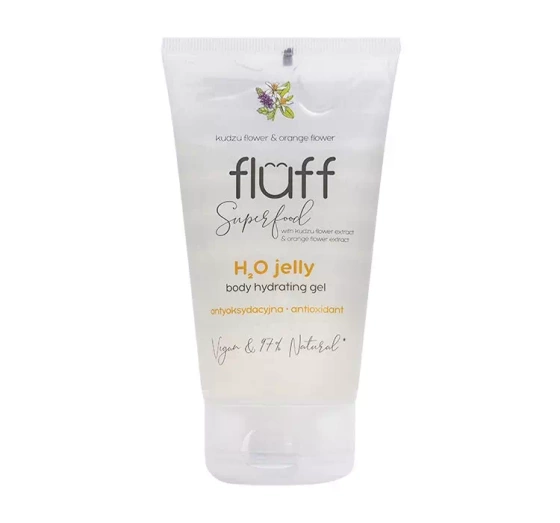 Kliknij na zdjęcie, aby je powiększyć FLUFF SUPERFOOD H2O ANTIOXIDANS-GELWASSER KUDZU-BLUME UND ORANGE 150ML