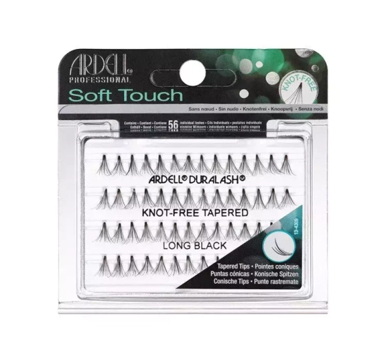 Kliknij na zdjęcie, aby je powiększyć ARDELL SOFT TOUCH 56 WIMPERNBÜSCHEL OHNE KNOTEN LONG LANG BLACK SCHWARZ