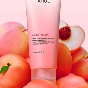 Anua Peach Niacin Spread Cleansing Foam – reinigender Gesichtswaschschaum mit Pfirsichextrakt, 150 ml