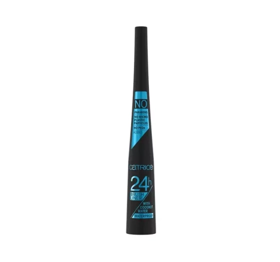 Kliknij na zdjęcie, aby je powiększyć CATRICE 24H BRUSH LINER EYELINER 010 ULTRA BLACK WATERPROOF 3ML