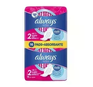 ALWAYS ULTRA DAMENBINDEN MIT FLÜGELN 2 SUPER 16 STÜCK