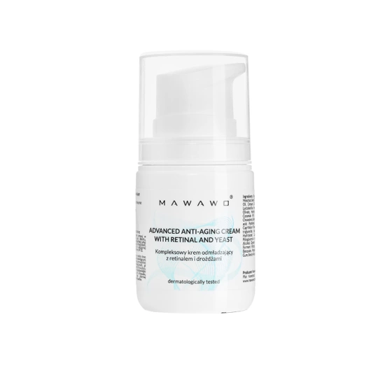 Kliknij na zdjęcie, aby je powiększyć Mawawo Komplexe Anti-Aging-Creme mit Retinal und Hefe 50ml
