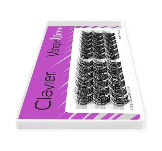 Kliknij na zdjęcie, aby je powiększyć Clavier Vshape Xtreme Wimpernbüschel 10/11/12mm